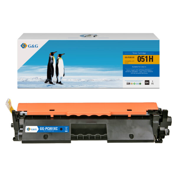 G&G™ Penguin Premium Equivalent 2169C001 (Cartridge 051H) Compatible with High Yield Canon Black Toner Cartridge